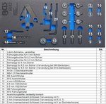 Jeu d’outils et gabarits de percage de culasse 28 pieces