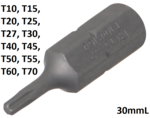 Bit 8 mm (5/16) hexagonale profil T (pour Torx) T10