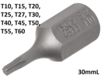 Embout 10 mm (3/8) profil T (pour Torx) T10