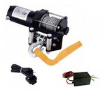 Treuil 12V 907kg 750w, 15,2m