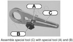 Poulie de vilebrequin et ensemble d'outils rotatifs pour BMW 2.5D