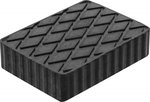 Bgs technic Rubberen pad voor hefplatforms 160 x 120 x 40 mm