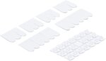 Assortiment dagrafes decoratives transparentes 20 pieces