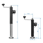 Pied de support extensible, robuste TH39/2000