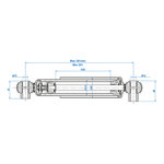 Amortisseur 900-1300kg CC 250-380 - jeu de 2 pieces
