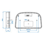 Feu arriere 6 fonctions 240x150mm LED gauche