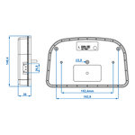 Feu arriere 7 fonctions 240x150mm LED gauche