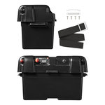 Coffret a piles 35x18x20cm 2x USB - 1x prise 12V - Voltmetre