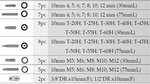 Jeu d'embouts avec guide de tige de forage 42 pieces