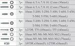 Jeu d'embouts avec trou de forage Guide de tige en 44 pieces