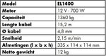 Treuil 12v 1360kg 15,2m controle sans fil