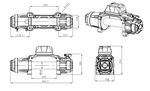 Treuil 24V, 5443kg 4,95kw 26m IP68