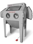 Cabine de sablage 350 l avec aspiration + t te sablage fixe