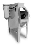 Cabine de sablage 350 l avec aspiration + t te sablage fixe