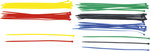 Assortiment de colliers plastique multicolore 4,8 x 300 mm 50 pieces