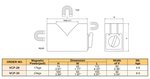 Paire de V-blocs magnetiques - force de traction 23 KGF