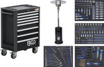 Servante d'atelier Profil Exclusive 8 tiroirs avec 259 outils + 1 Chauffage d’exterieur au gaz