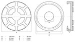 Plato de goma pour pont elevateur Ø 100 mm