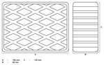 Bgs technic Rubberen pad voor hefplatforms 160 x 120 x 60 mm