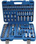 Coffret de Douilles a profil ondule 6,3 mm (1/4) / 12,5 mm (1/2) 108 pieces