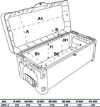 Supplement de caisse a outils a coque dure pour art. 2002