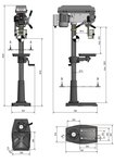 Perceuse a colonne diametre 25 mm 3x400V