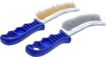 Jeu de brosses a fils Fil en acier et laiton 260 mm 2 pieces