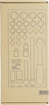 1/3 Trousse outils: Ensemble douille de 27 pieces, 1/2, 8-32 mm