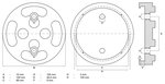 Plato de goma pour pont elevateur Ø 120 mm