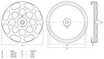 Plato de goma pour pont elevateur Ø 120 mm