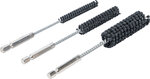 Jeu d’outils de rodage flexible empreinte six pans male 6,3 mm (1/4) grain 60 / 80 8 - 12 - 20 mm 3 pieces
