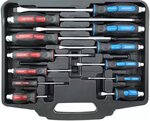 Jeu de tournevis PZ et fente 12 pieces
