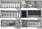 Chariot a outils jumbo noir 437 pieces avec 8 tiroirs