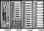 Chariot a outils noir a 8 tiroirs avec 376 outils