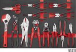 Chariot a outils noir a 8 tiroirs avec 326 outils (EVA)