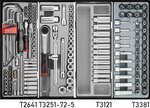 Chariot a outils rouge a 8 tiroirs avec 303 outils