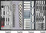 Chariot a outils rouge a 8 tiroirs avec 303 outils