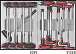 Chariot a outils rouge a 8 tiroirs avec 303 outils