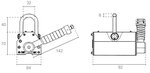 Aimant de levage 0,1 tonne