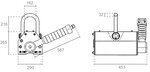 Aimant de levage 3 tonnes