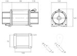 Treuil de traction a batterie 18V DC 0,14 tonnes