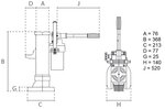 Elevateur de machine hydarulique 5 tonnes