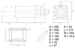 Treuil de remorquage DC 12 Volt DC 4.08 tonnes