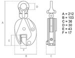 Pince universelle pour plaques 0,5 tonnes