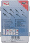 Assortiment de rivets pop aluminium 3,2 - 4,8 mm 200 pieces