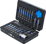 Jeu de tournevis Pour six pans femelle 1,5 - 10 mm/Profil T (pour Torx) T10 - T55 19 pieces