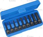 Cle a douille electrique 9 pieces 1/2 cannelure M4-M16