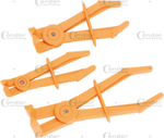 Colliers de serrage pour lignes flexibles 3pcs plastique 90° offset