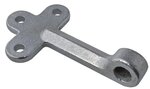 Crochet de valve n° 0 gauche 140 mm avec illet a visser