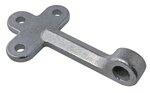 Crochet de valve n° 0 droit 140 mm avec illet a visser